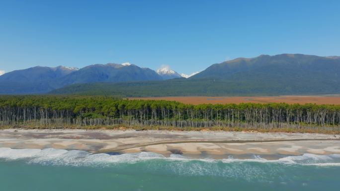 新西兰南岛海岸风光