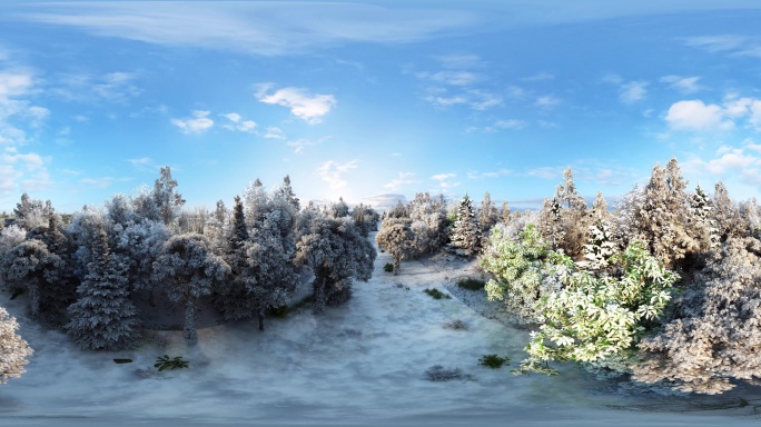 湿地公园雪景380 VR全景