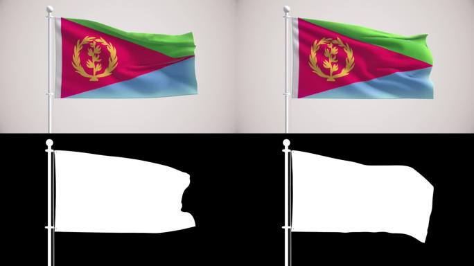 厄立特里亚国旗+阿尔法通道
