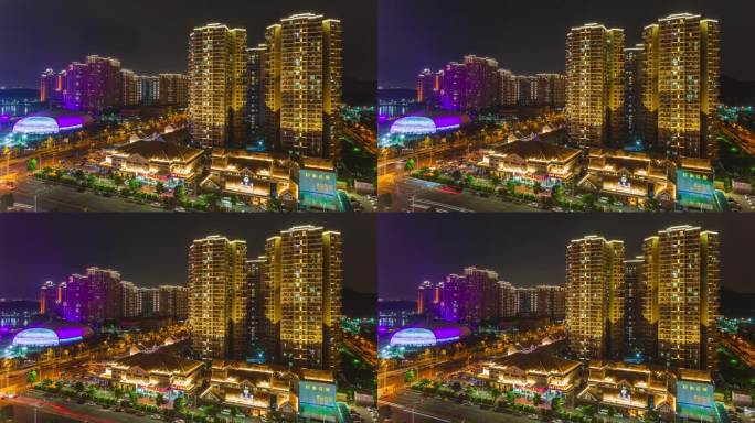 厦门台风前的夜景延时摄影