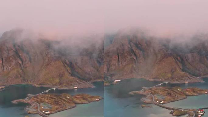挪威峡湾风光，罗弗敦群岛的自然风光