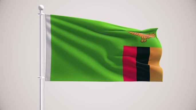 赞比亚国旗+阿尔法海峡