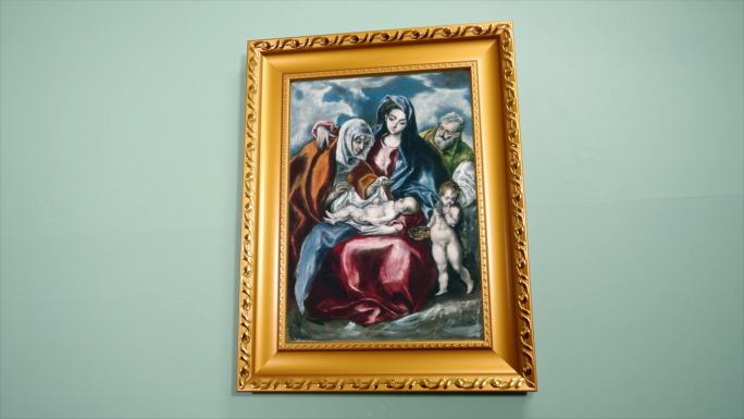 圣母子与圣马丁 埃尔 格列柯 世界名画