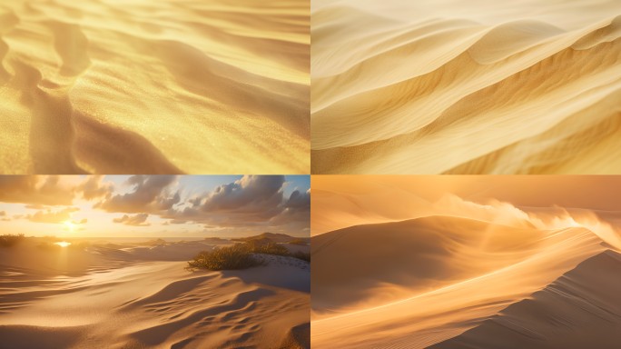 沙漠驼队丝绸之路4K素材