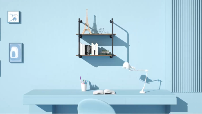 置物架三维展示视频c4d