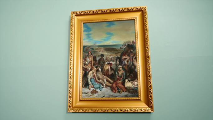 希奥岛的屠杀 德拉克罗瓦 世界名画