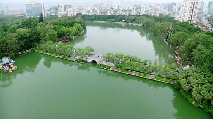 西湖航拍大景