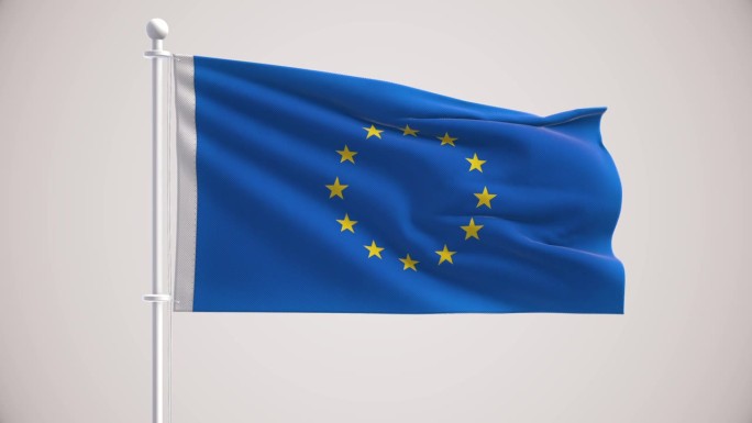 欧盟旗帜+阿尔法海峡