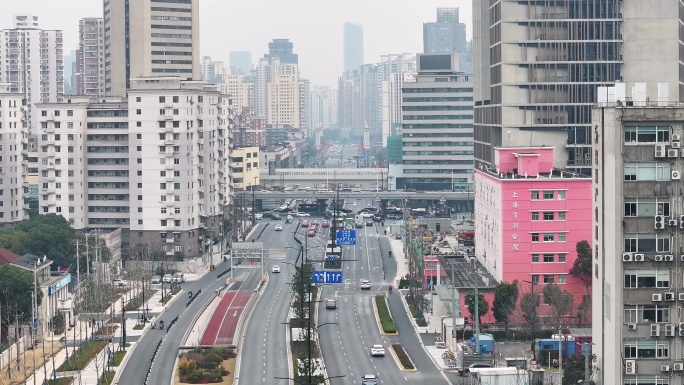 上海高架 城市风光航拍