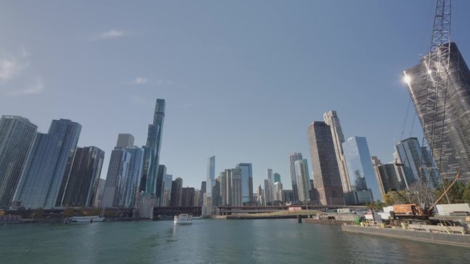 芝加哥河滨步道-船拍