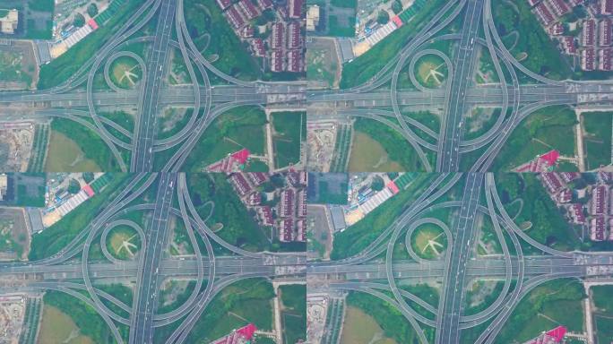上海 华夏西路中环 立交 桥梁 交通建设