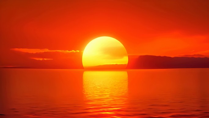 东方红 太阳 晨阳 夕阳 太阳升起 海边