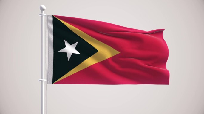 东帝汶国旗+阿尔法海峡