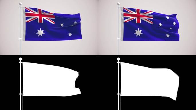澳大利亚国旗+阿尔法海峡