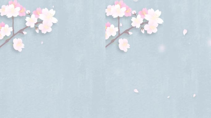 樱花循环动画:暗蓝色