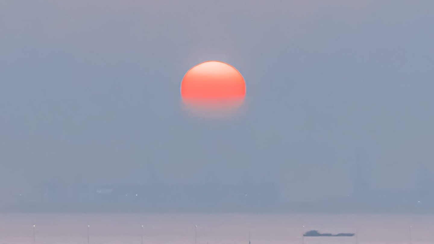 4K海边日落延时+特写