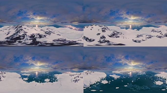 极地冰川雪景360VR全景
