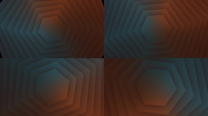 4k抽象几何六边形背景动画