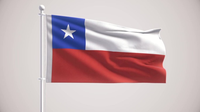 智利国旗+阿尔法海峡