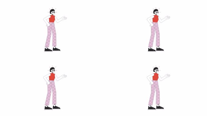 韩国女人分歧线2D人物动画