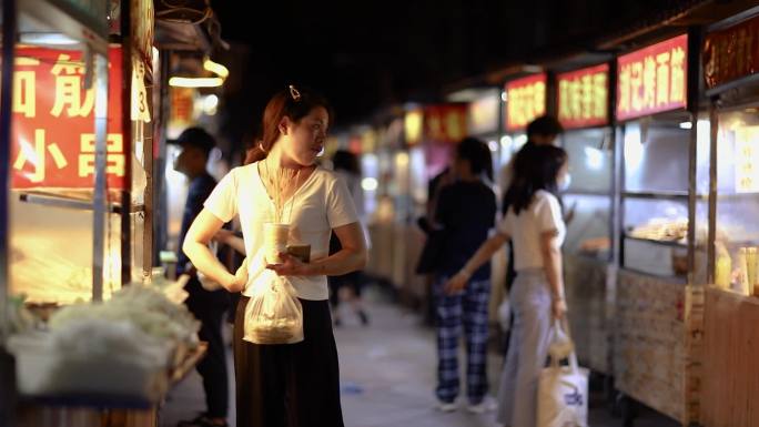 郑州师范学院夜市人间烟火