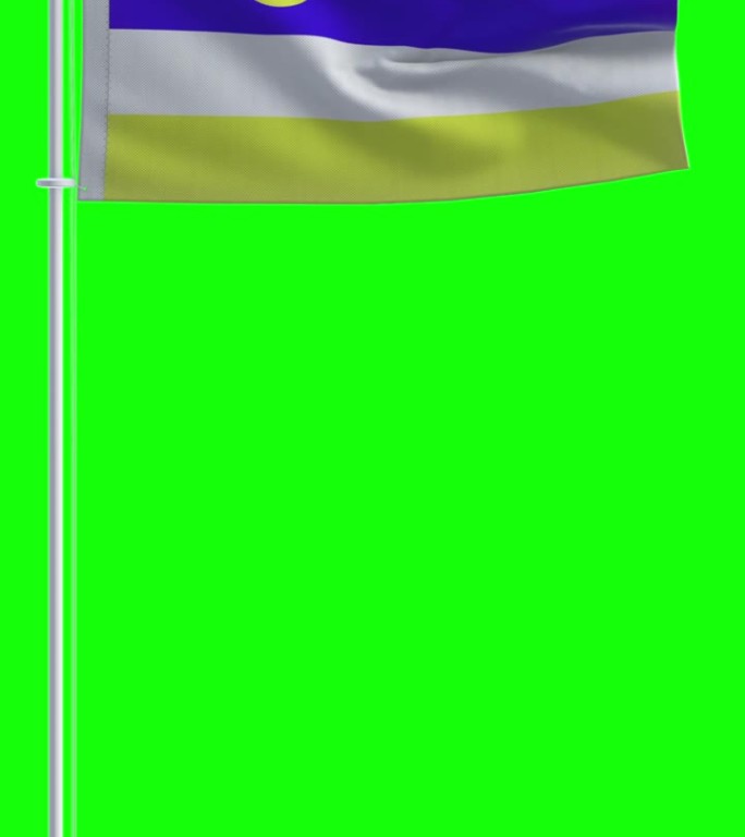 色度键背景上的布里亚特国旗