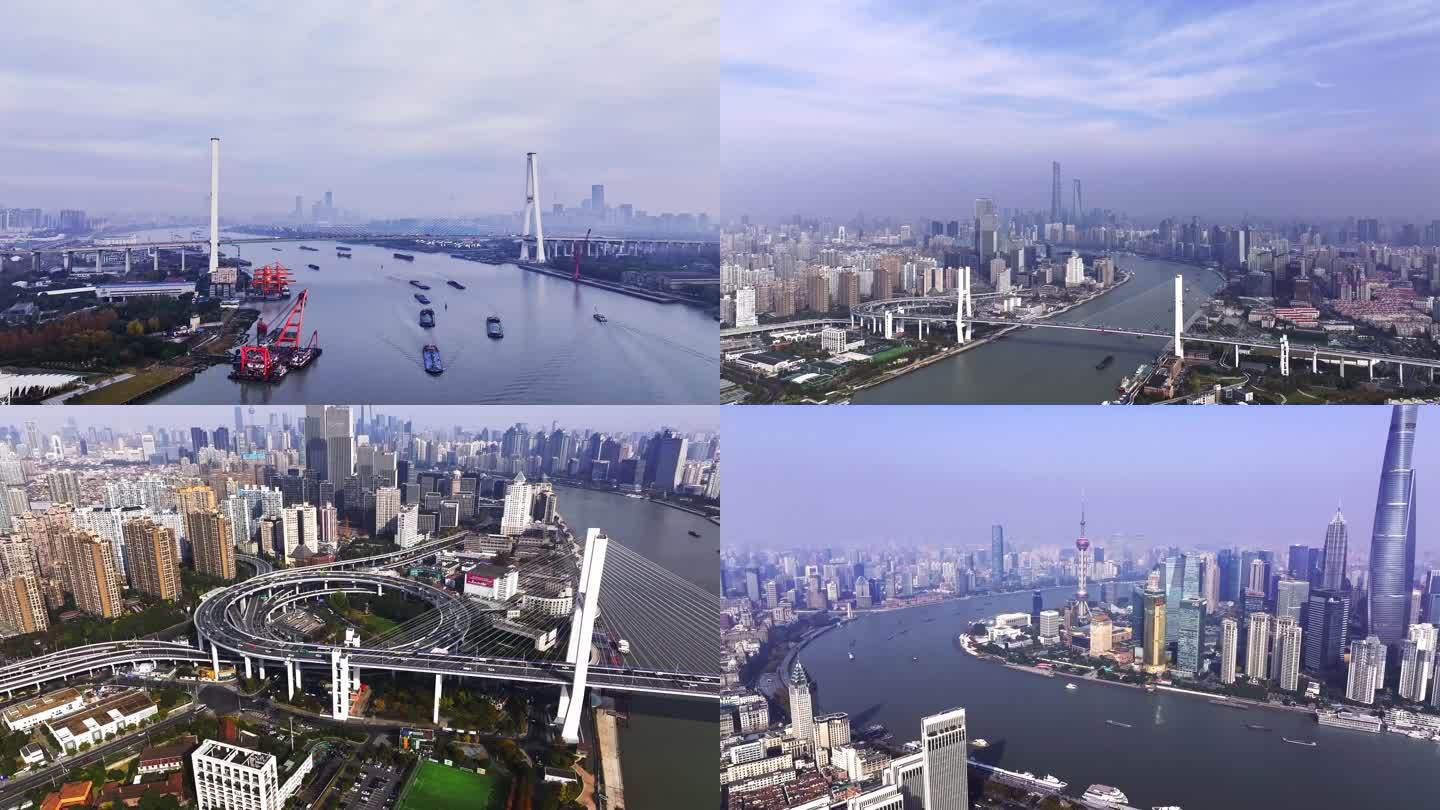 2024上海航拍合集 4K航拍素材