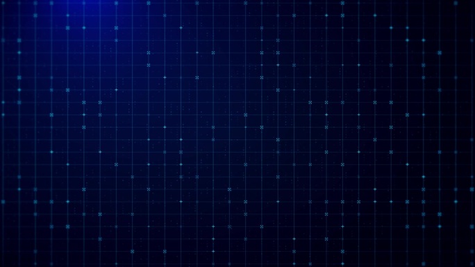 网格透视设计上和下的蓝色光网格在黑暗的背景，未来的复古风格。c