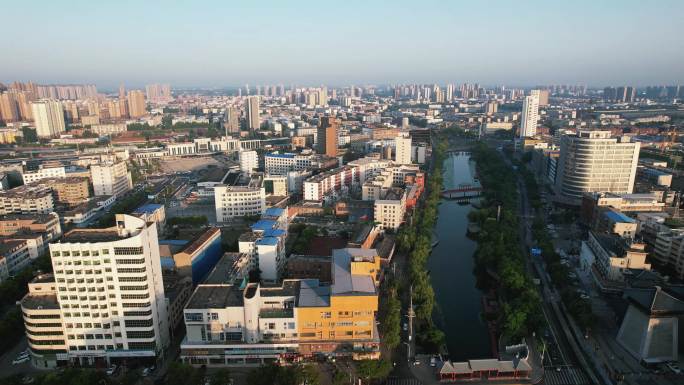 河南许昌城市建设航拍