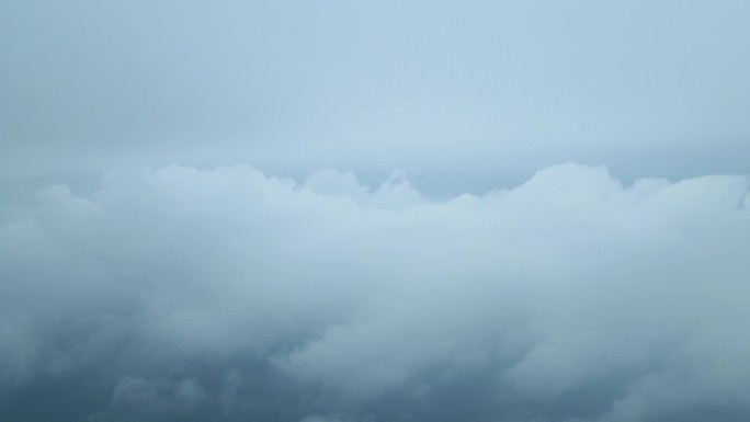 航拍云层云海飞机视角云层之上