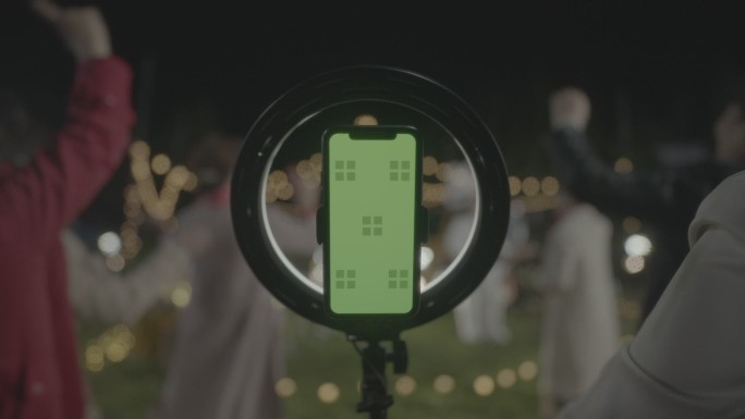 直播的手机屏幕绿幕抠图抠像视频通话