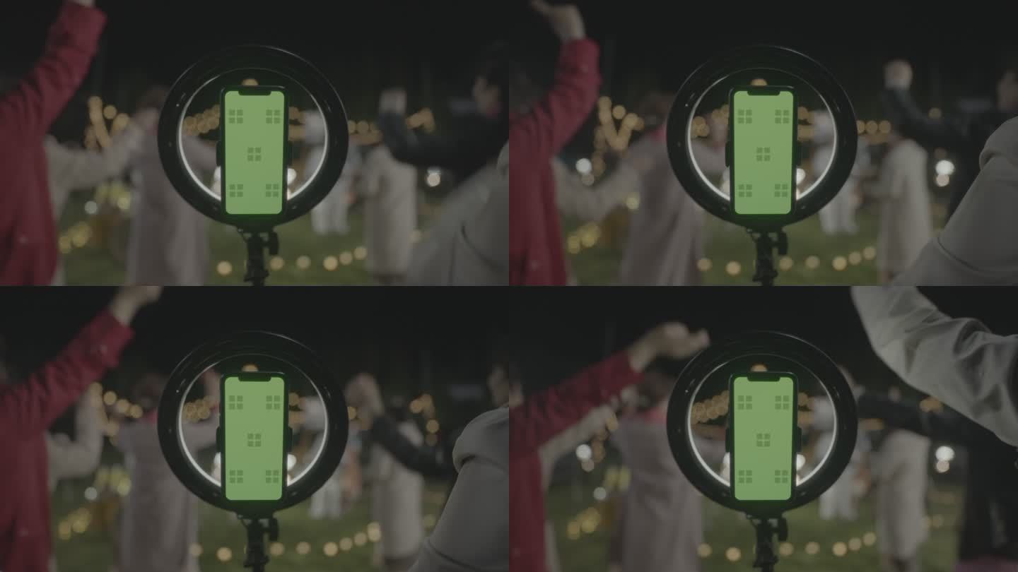 直播的手机屏幕绿幕抠图抠像视频通话