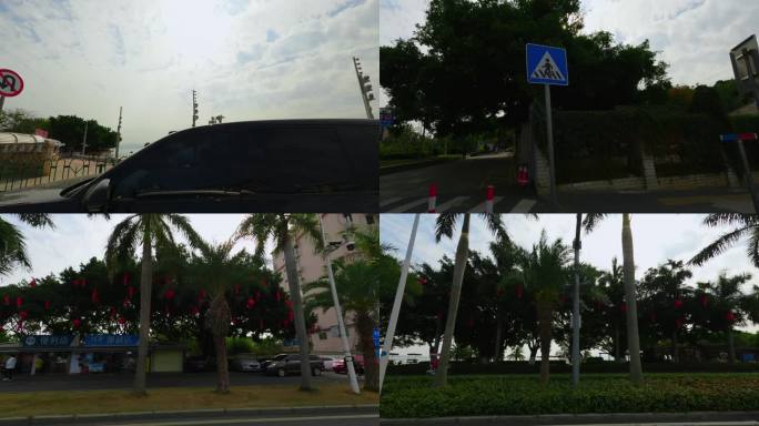 福建厦门思明区环岛南路车头行车空镜_1
