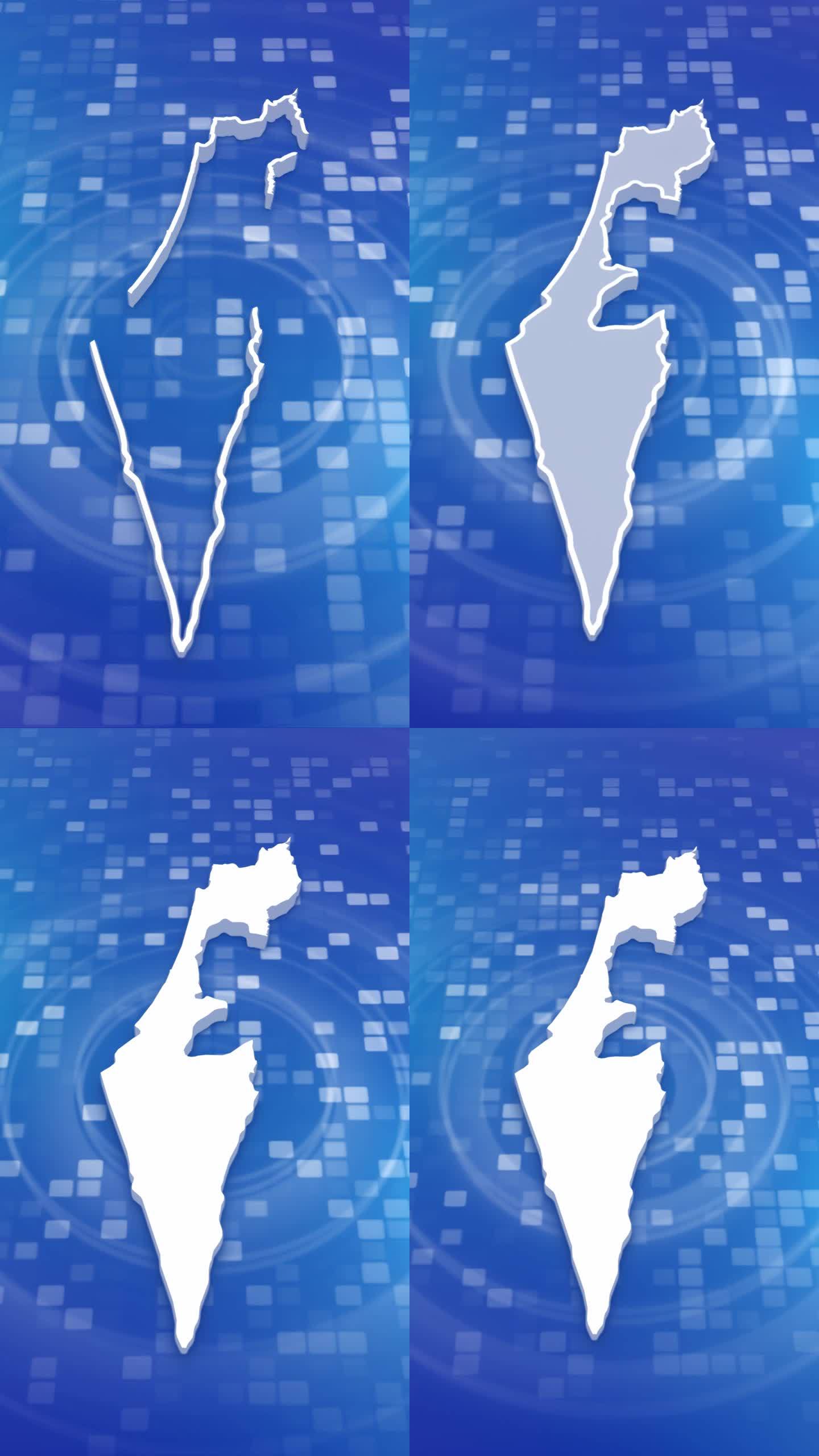 以色列地图介绍背景