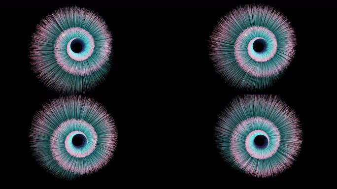 俯视粒子花素材