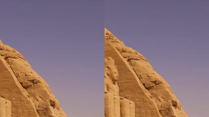 法老们将阿布辛贝神庙雕刻成山，周围环境优美，位于埃及南部努比亚的纳赛尔湖畔。法老神庙拉美西斯二世，4