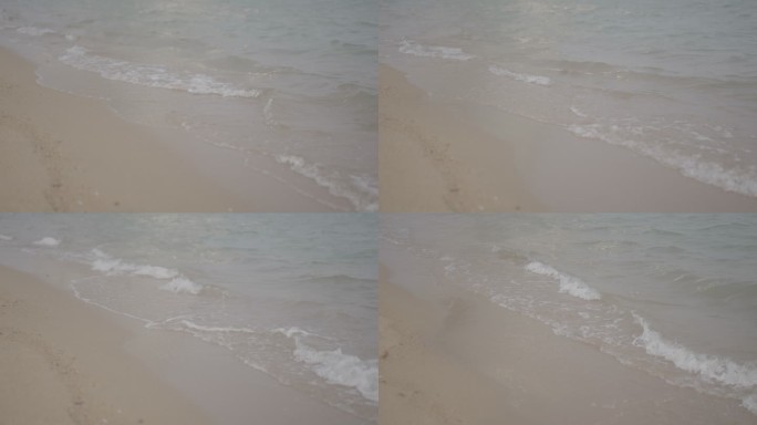 海滩海浪小清新空镜头