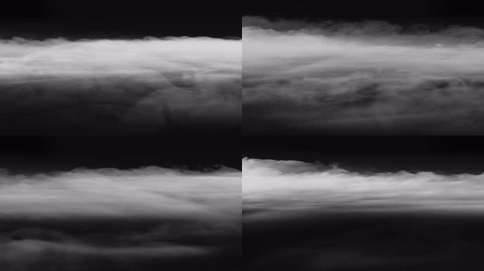 通道循环飘动的白云云间穿梭视频素材