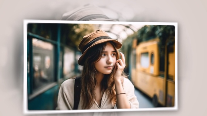 单张大气图文相册展示