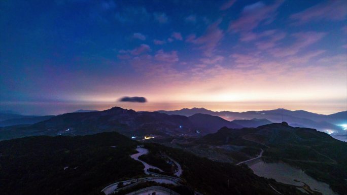 漳州长泰吴田山星空延时摄影