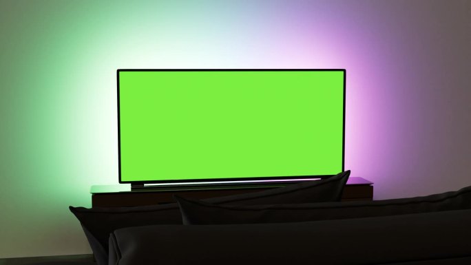 液晶智能电视与色度键屏幕