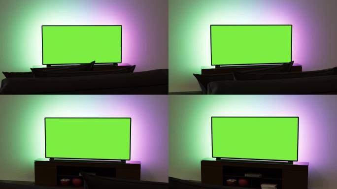 液晶智能电视与色度键屏幕