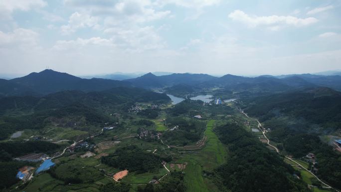 南方丘陵山川航拍