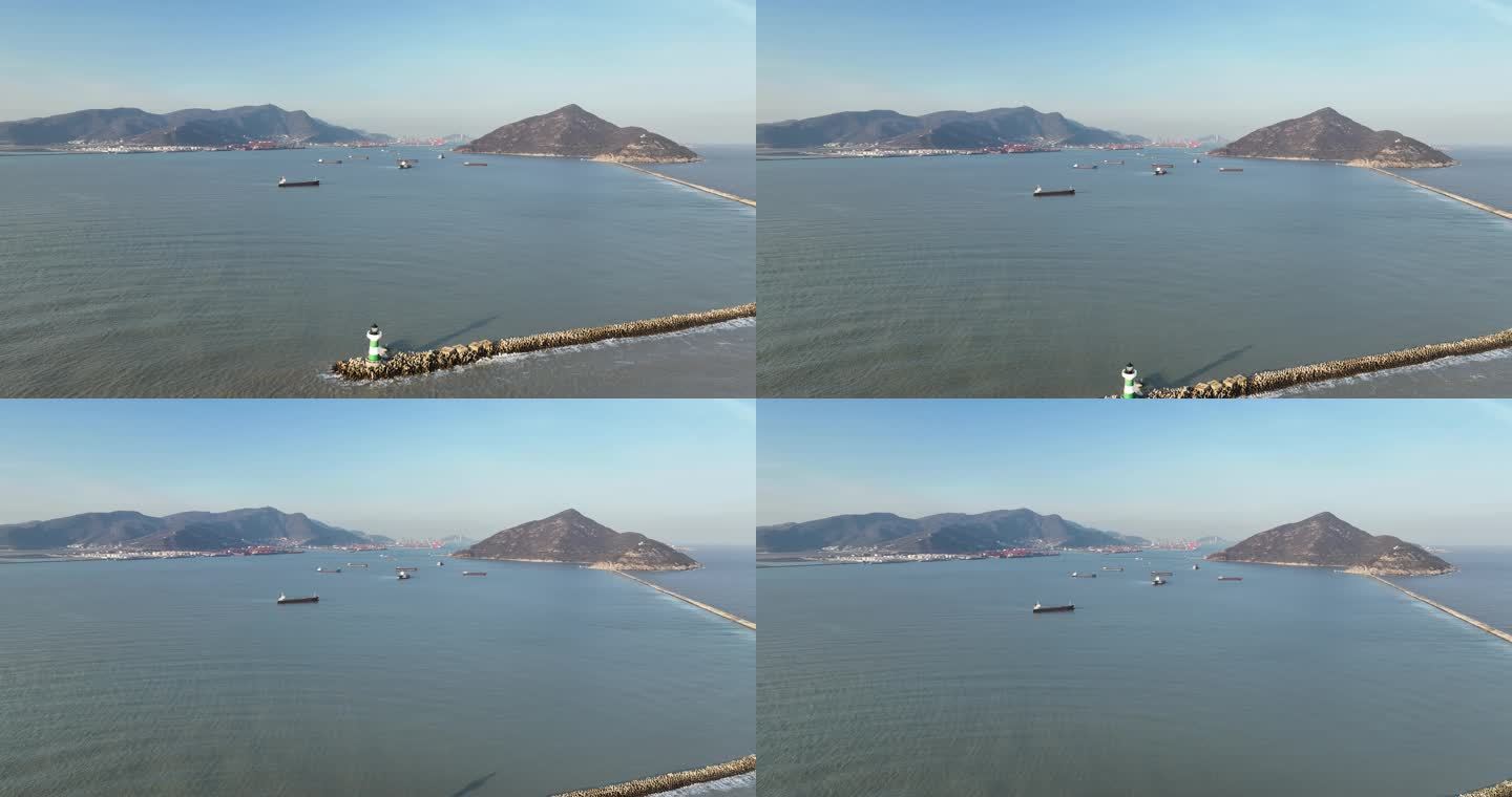 灯塔海岛灯塔大海灯塔 DJI_0333