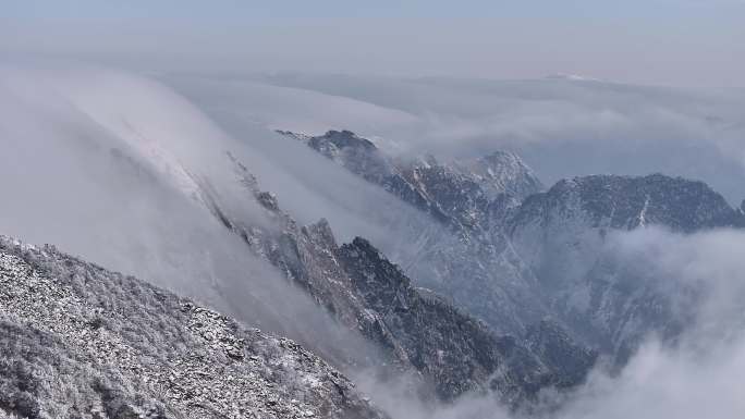 朱雀国家森林公园冰晶顶雪景