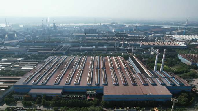 湖南湘潭钢厂工业制造航拍