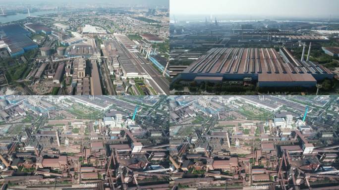 湖南湘潭钢厂工业制造航拍