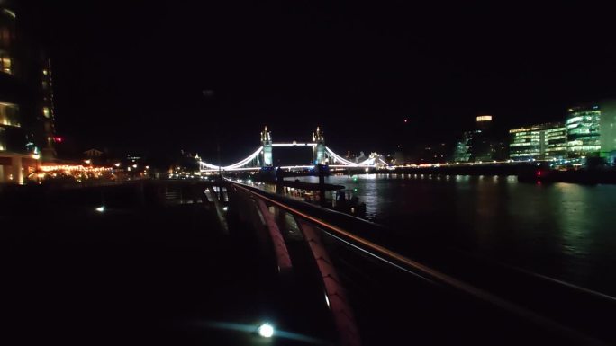 伦敦桥夜景伦敦塔桥