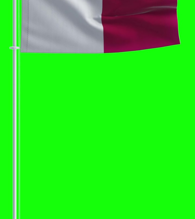 彩色键背景上的马耳他国旗