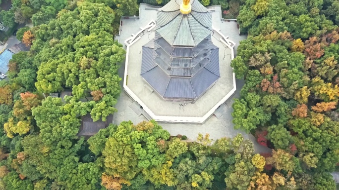 浙江 杭州 西湖 景区 江南 美景 航拍